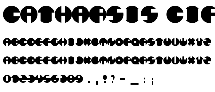 Catharsis Circular font